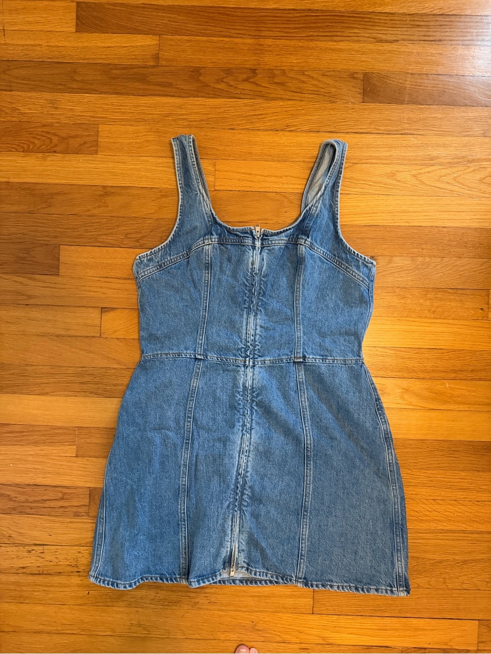 Denim Zip-Front Dress by FRAME